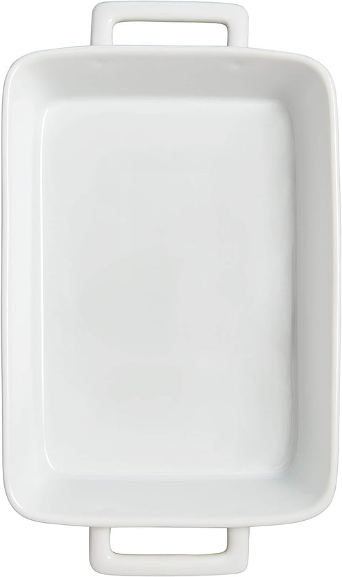 HIC Porcelain Lasagna Pan, White