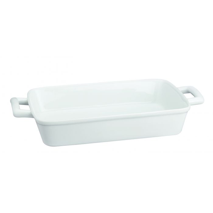HIC Porcelain Lasagna Pan, White